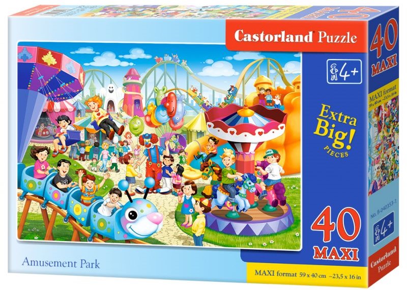 Пъзел Castorland от 40 XXL части - Увеселителен парк