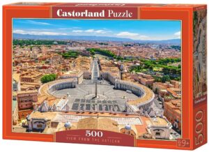 Пъзел Castorland от 500 части - Изглед от Ватикана