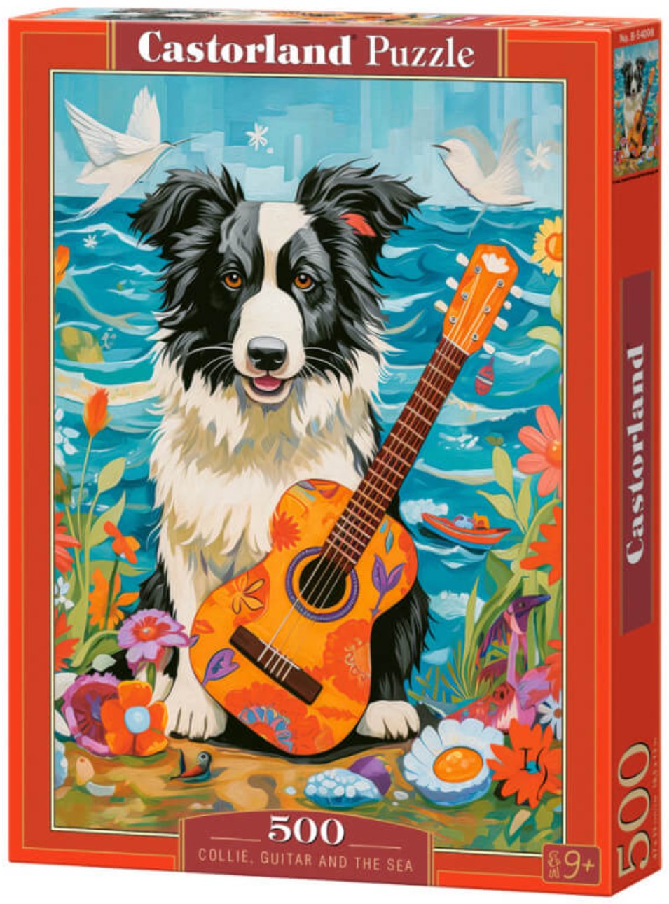 Пъзел Castorland от 500 части - Коли с китара край морето