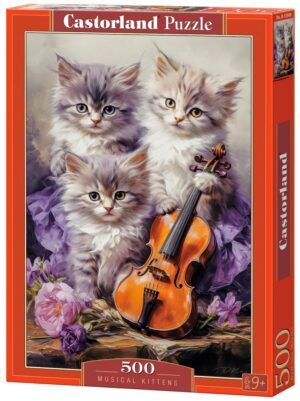 Пъзел Castorland от 500 части - Музикални котенца