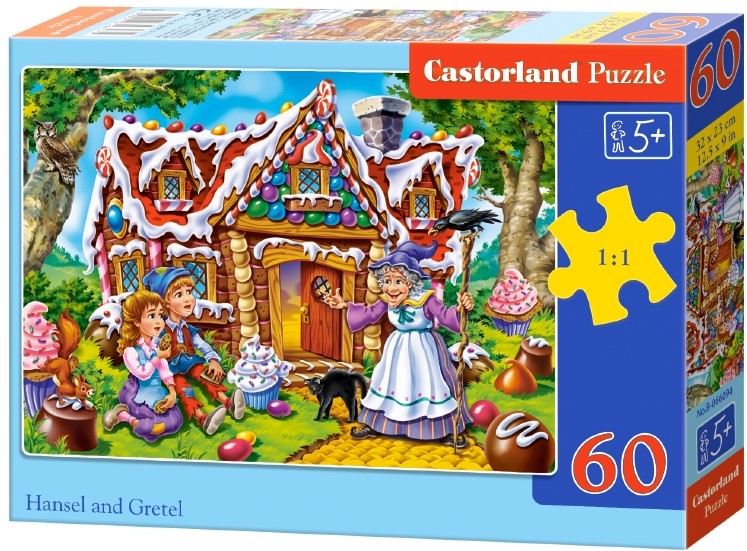 Пъзел Castorland от 60 части - Хензел и Гретел