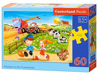 Пъзел Castorland от 60 части - Лято в провинцията