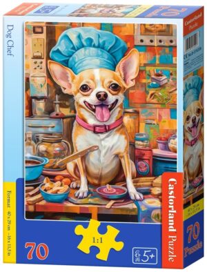 Пъзел Castorland от 70 части - Куче готвач