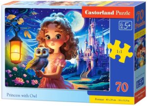 Пъзел Castorland от 70 части - Принцеса със сова