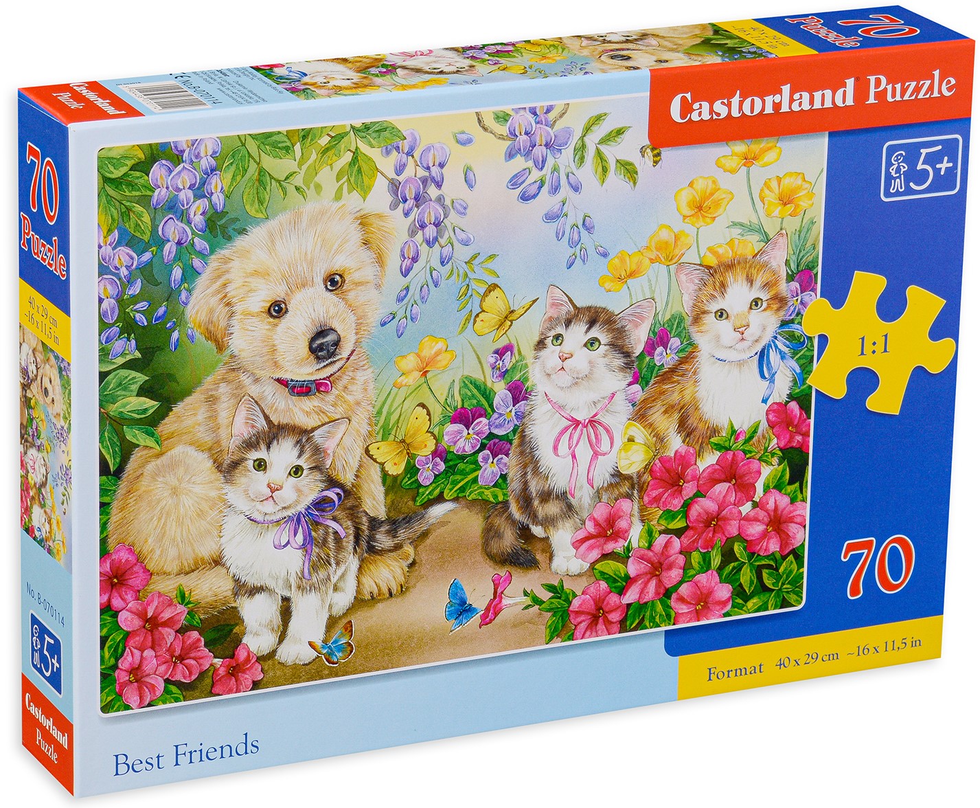 Пъзел Castorland от 70 части - Сладки животни