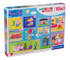 Пъзел Clementoni 10 в 1 - Прасето Пепа