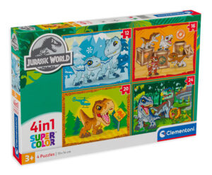 Пъзел Clementoni 4 в 1 - Джурасик свят