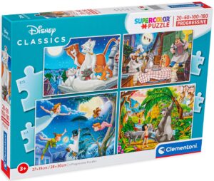 Пъзел Clementoni 4 в 1 - Героите на Дисни