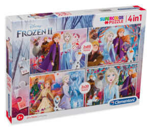 Пъзел Clementoni 4 в 1 - Замръзналото кралство 2