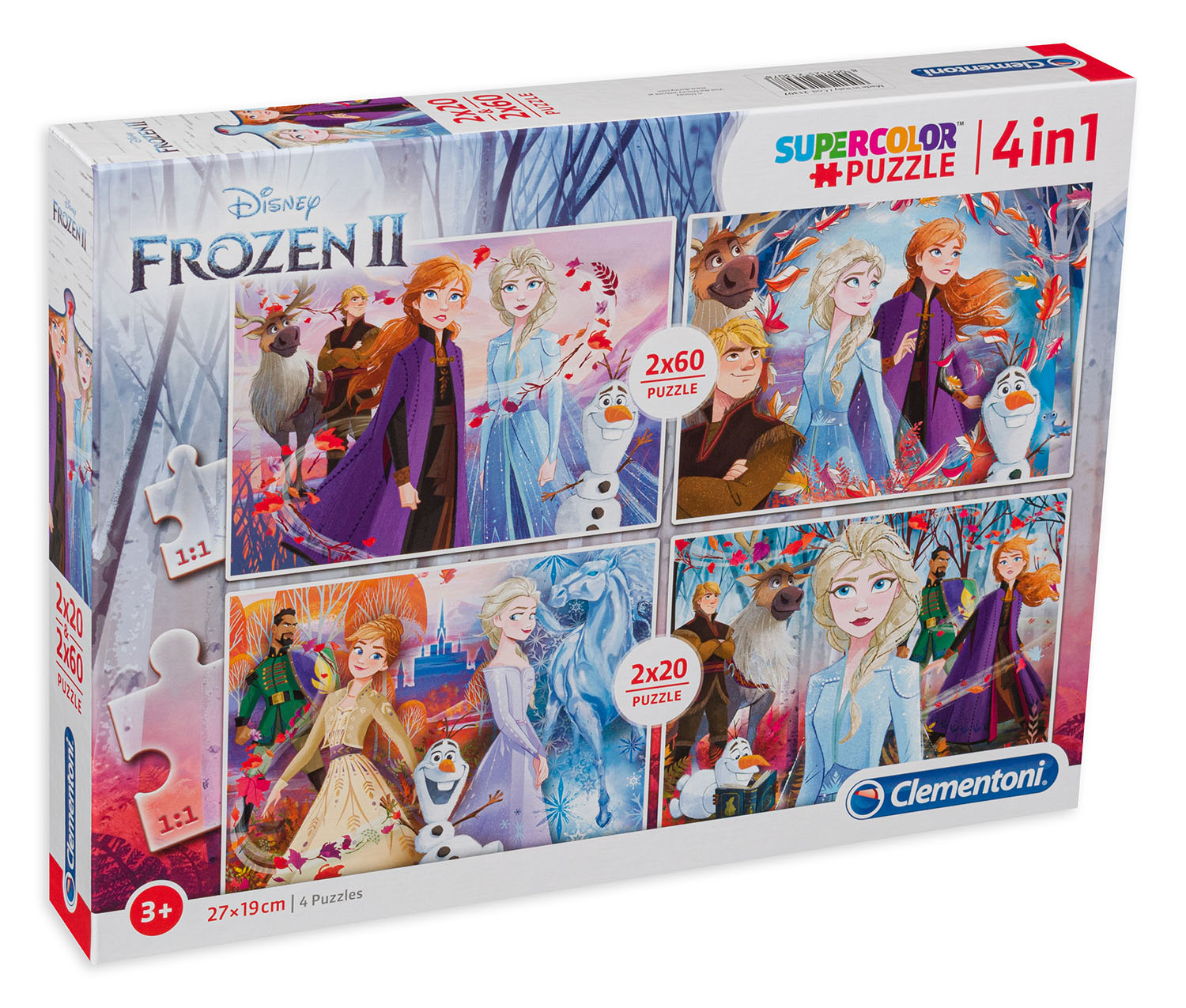 Пъзел Clementoni 4 в 1 - Замръзналото кралство 2