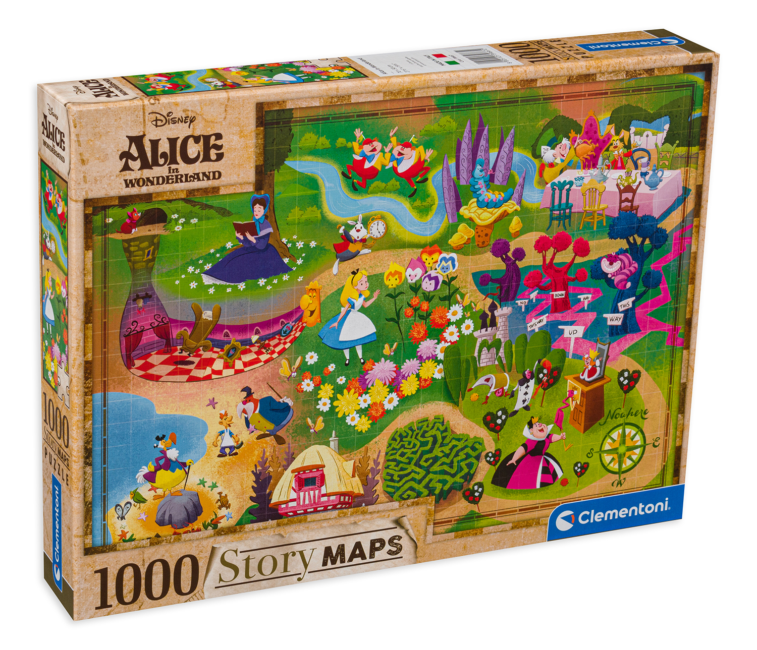 Пъзел Clementoni от 1000 части - Алиса в страната на чудесата