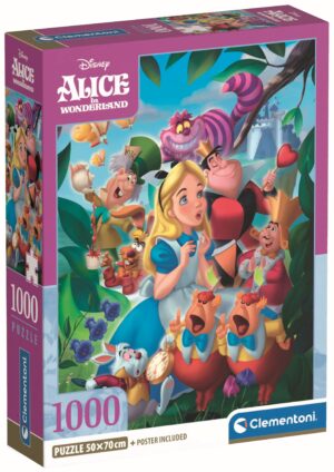 Пъзел Clementoni от 1000 части - Алиса в Страната на чудесата
