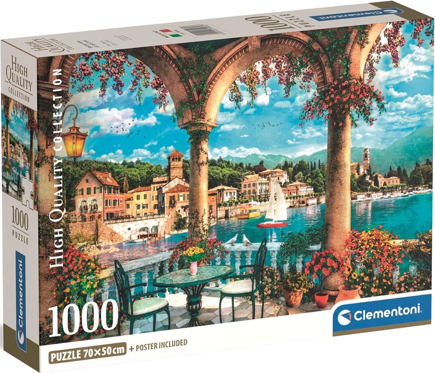 Пъзел Clementoni от 1000 части - Балконска гледка към езерото