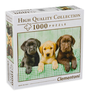 Пъзел Clementoni от 1000 части - Бебета лабрадори