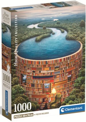 Пъзел Clementoni от 1000 части - Бент от книги