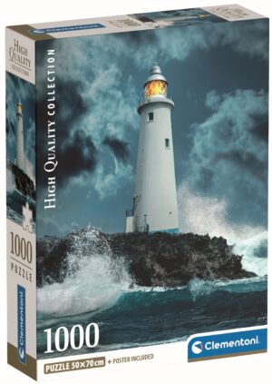 Пъзел Clementoni от 1000 части - Фар в буря