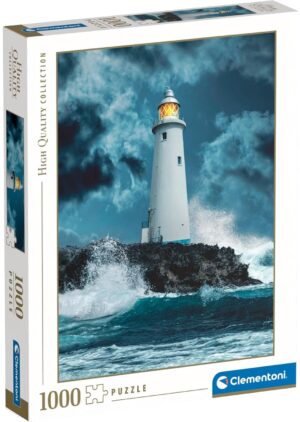 Пъзел Clementoni от 1000 части - Фар в бурята