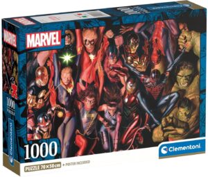 Пъзел Clementoni от 1000 части - Героите на Marvel