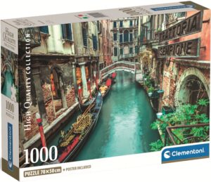 Пъзел Clementoni от 1000 части - Канал във Венеция