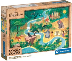 Пъзел Clementoni от 1000 части - Книга за джунглата