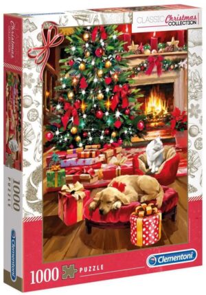 Пъзел Clementoni от 1000 части - Коледа край огъня
