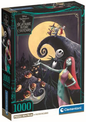 Пъзел Clementoni от 1000 части - Кошмарът преди Коледа