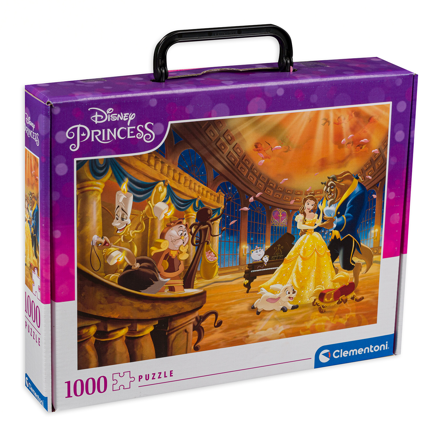 Пъзел Clementoni от 1000 части - Красавицата и звярът, в куфарче