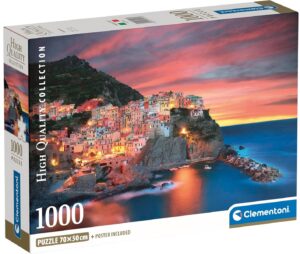 Пъзел Clementoni от 1000 части - Манарола, Италия