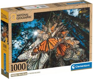 Пъзел Clementoni от 1000 части - Милиони пеперуди Монарх потеглят към зимното си убежище в Мексико
