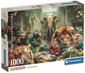 Пъзел Clementoni от 1000 части - Мистична джунгла