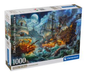 Пъзел Clementoni от 1000 части - Пиратска битка