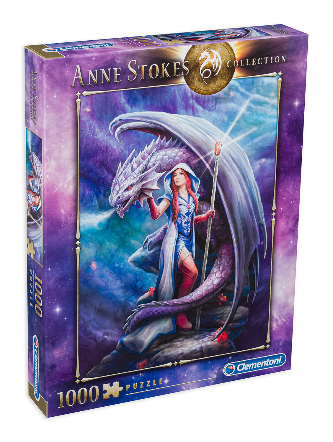 Пъзел Clementoni от 1000 части - Повелителката на дракони, Ан Стоукс