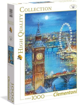 Пъзел Clementoni от 1000 части - Снежинки над Биг Бен