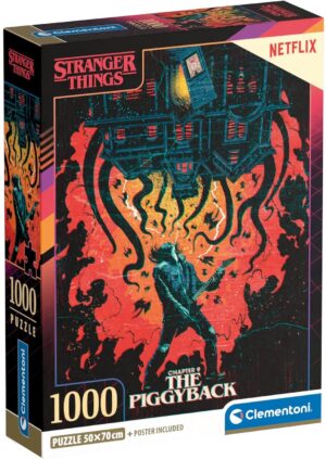 Пъзел Clementoni от 1000 части - Stranger Things, Chapter Nine: The Piggyback