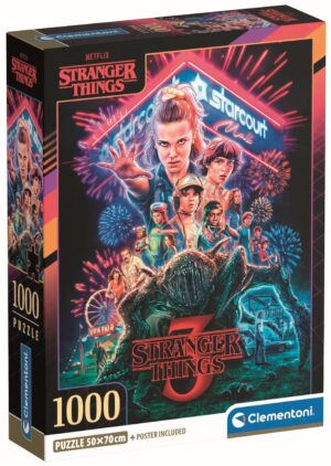 Пъзел Clementoni от 1000 части - Stranger Things, сезон 3