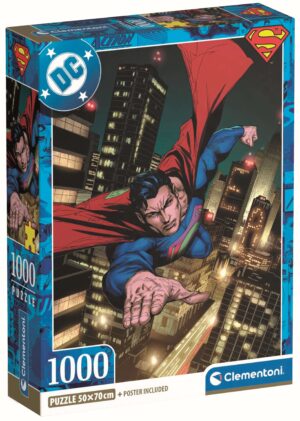 Пъзел Clementoni от 1000 части - Супермен, вид 2