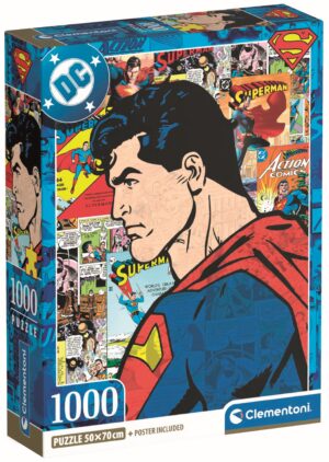 Пъзел Clementoni от 1000 части - Супермен, вид 3