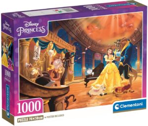 Пъзел Clementoni от 1000 части - Танцът на Красавицата и Звяра