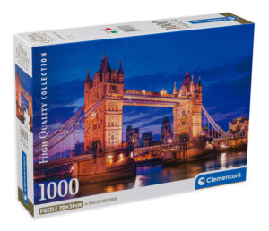 Пъзел Clementoni от 1000 части - Тауър Бридж през нощта