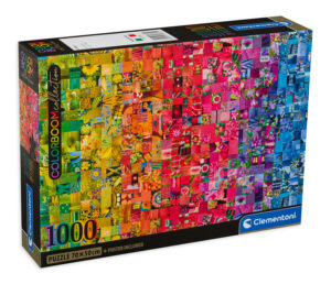 Пъзел Clementoni от 1000 части - Цветен колаж