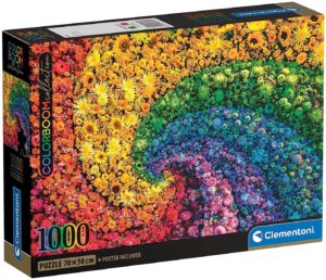 Пъзел Clementoni от 1000 части - Цветен вихър