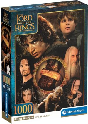 Пъзел Clementoni от 1000 части - Властелинът на пръстените