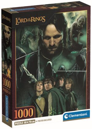 Пъзел Clementoni от 1000 части - Властелинът на пръстените