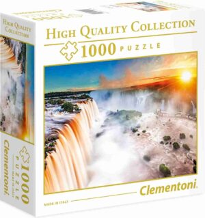 Пъзел Clementoni от 1000 части - Водопад, квадратна кутия