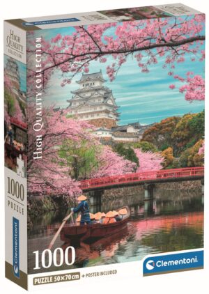 Пъзел Clementoni от 1000 части - Замъкът Химеджи през пролетта