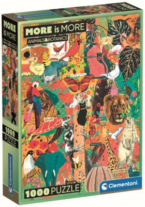 Пъзел Clementoni от 1000 части - Животни и ботаника