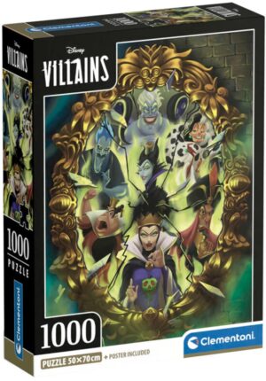 Пъзел Clementoni от 1000 части - Злодеите на Дисни