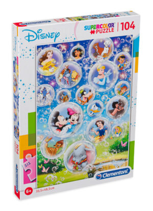 Пъзел Clementoni от 104 части - Класически анимационни герои на Дисни