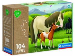 Пъзел Clementoni от 104 части - Коне