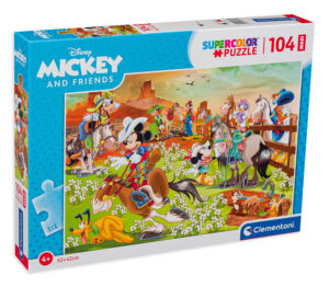 Пъзел Clementoni от 104 части - Мики Маус и приятели